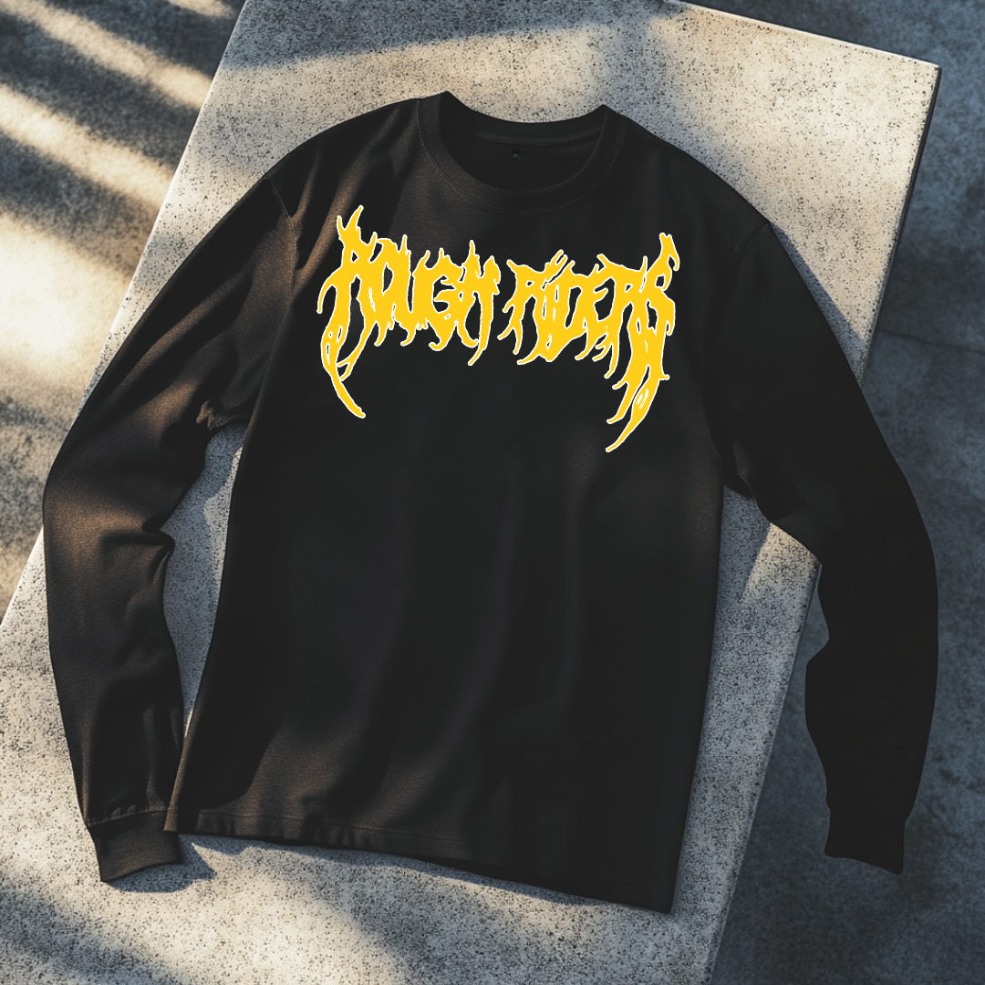 Heavyweight Long Sleeve Tee - Yellow/Black