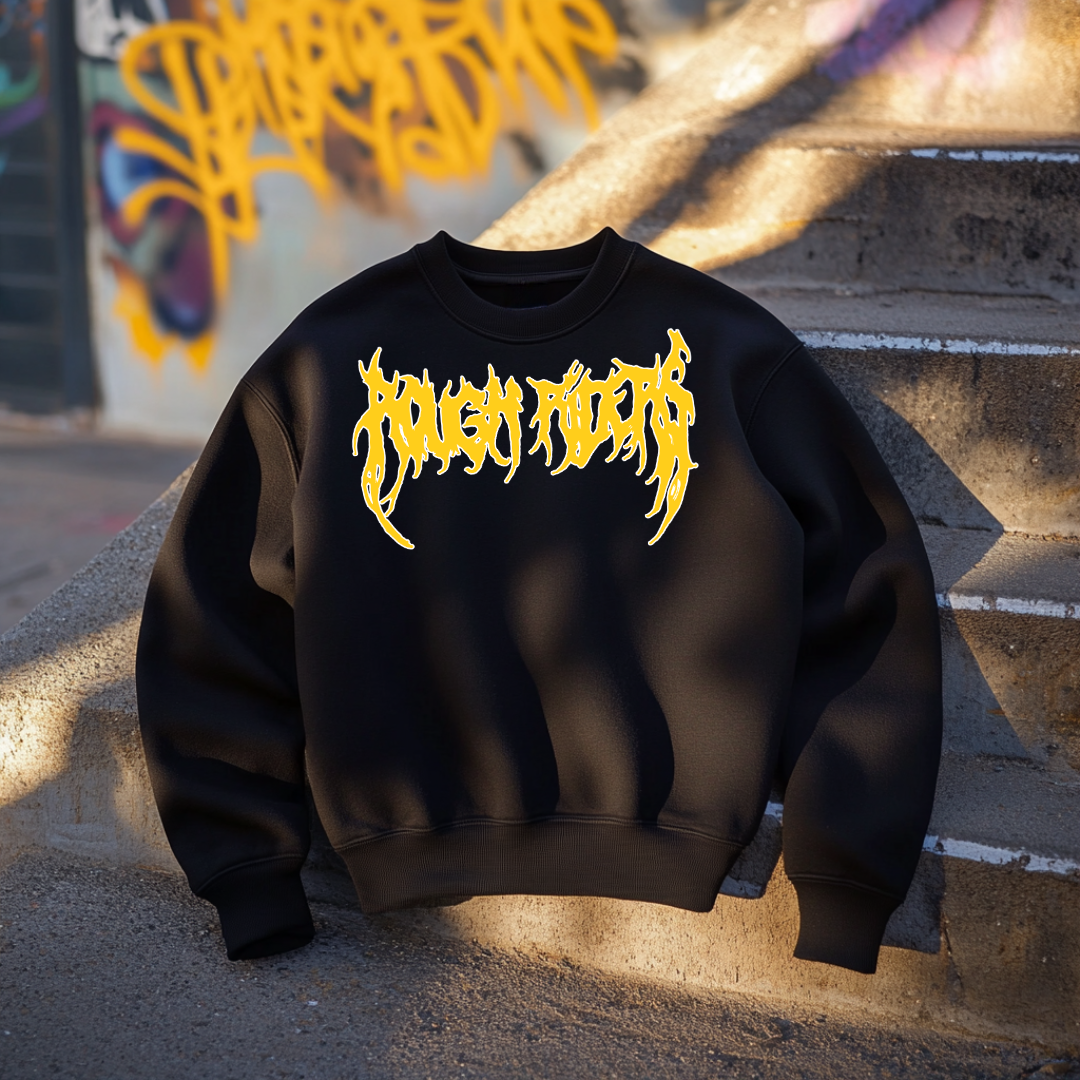 Premium Heavyweight Crewneck - Yellow/Black