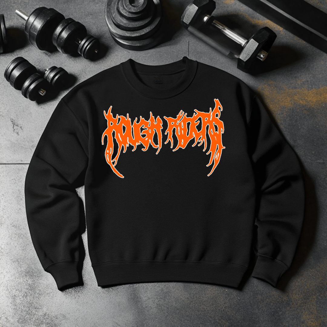 Premium Heavyweight Crewneck - Orange/Black