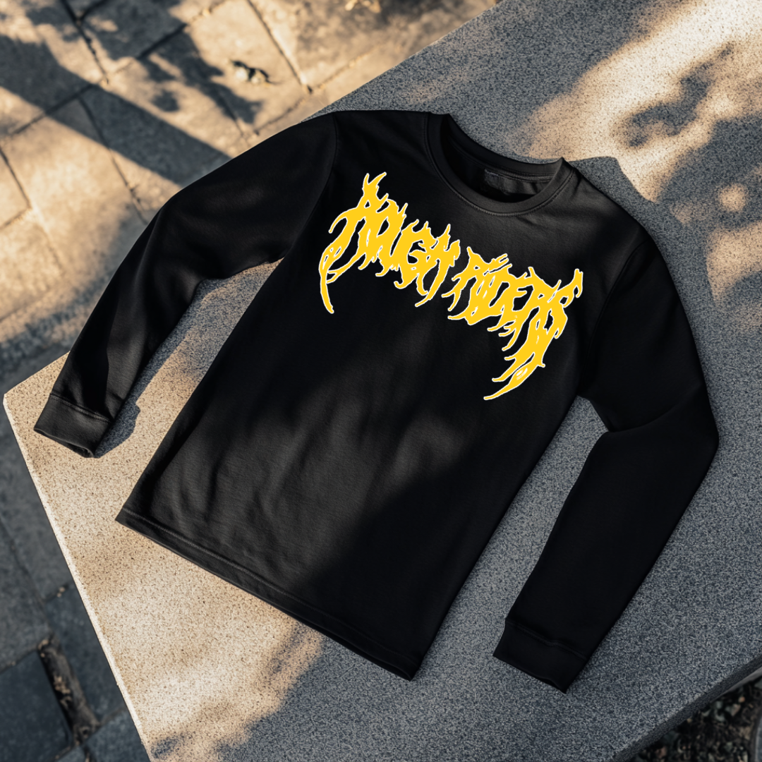 Heavyweight Long Sleeve Tee - Yellow/Black