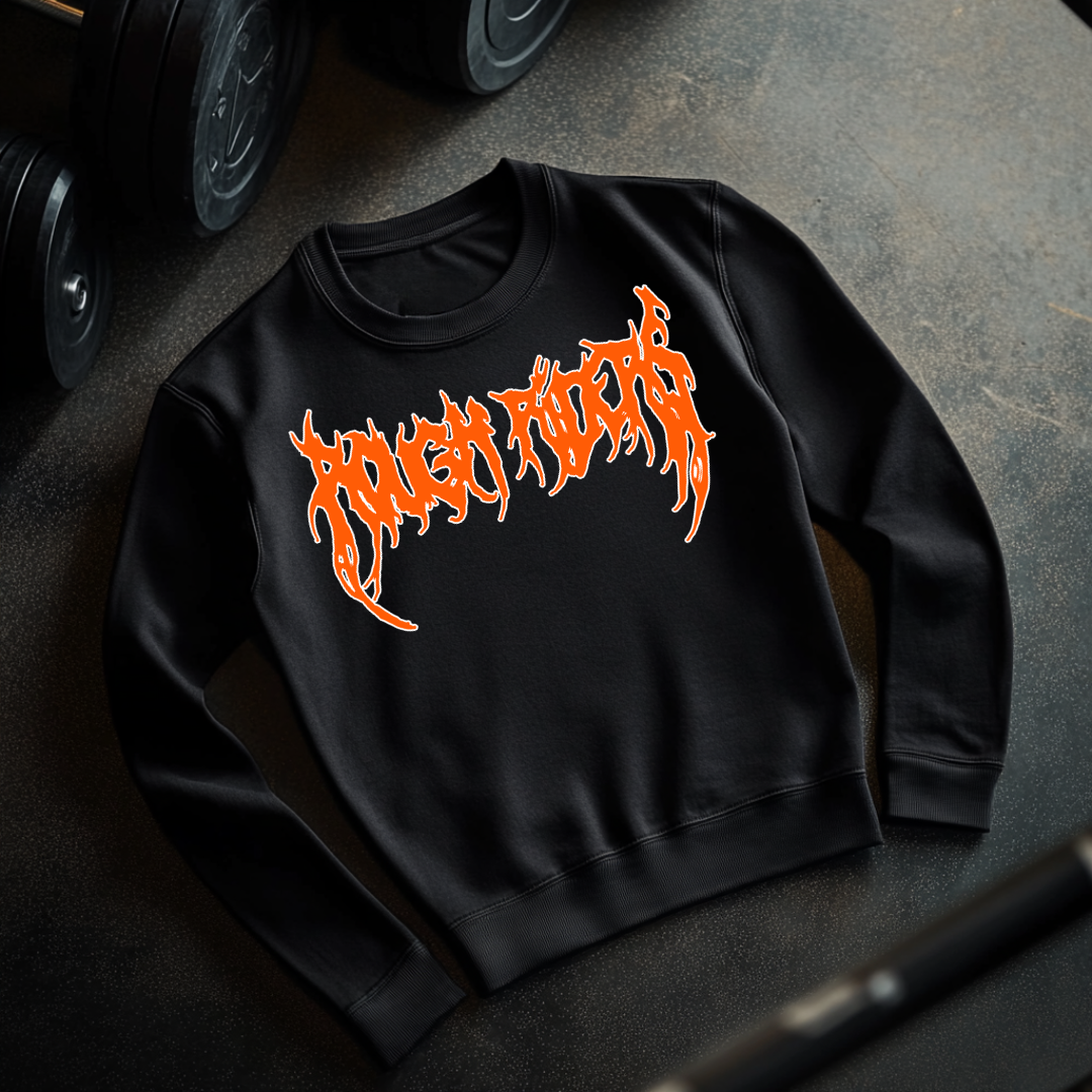 Premium Heavyweight Crewneck - Orange/Black