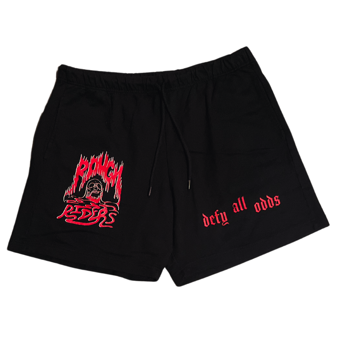 The Inferno Within / Garment Dyed Terry Shorts / Black