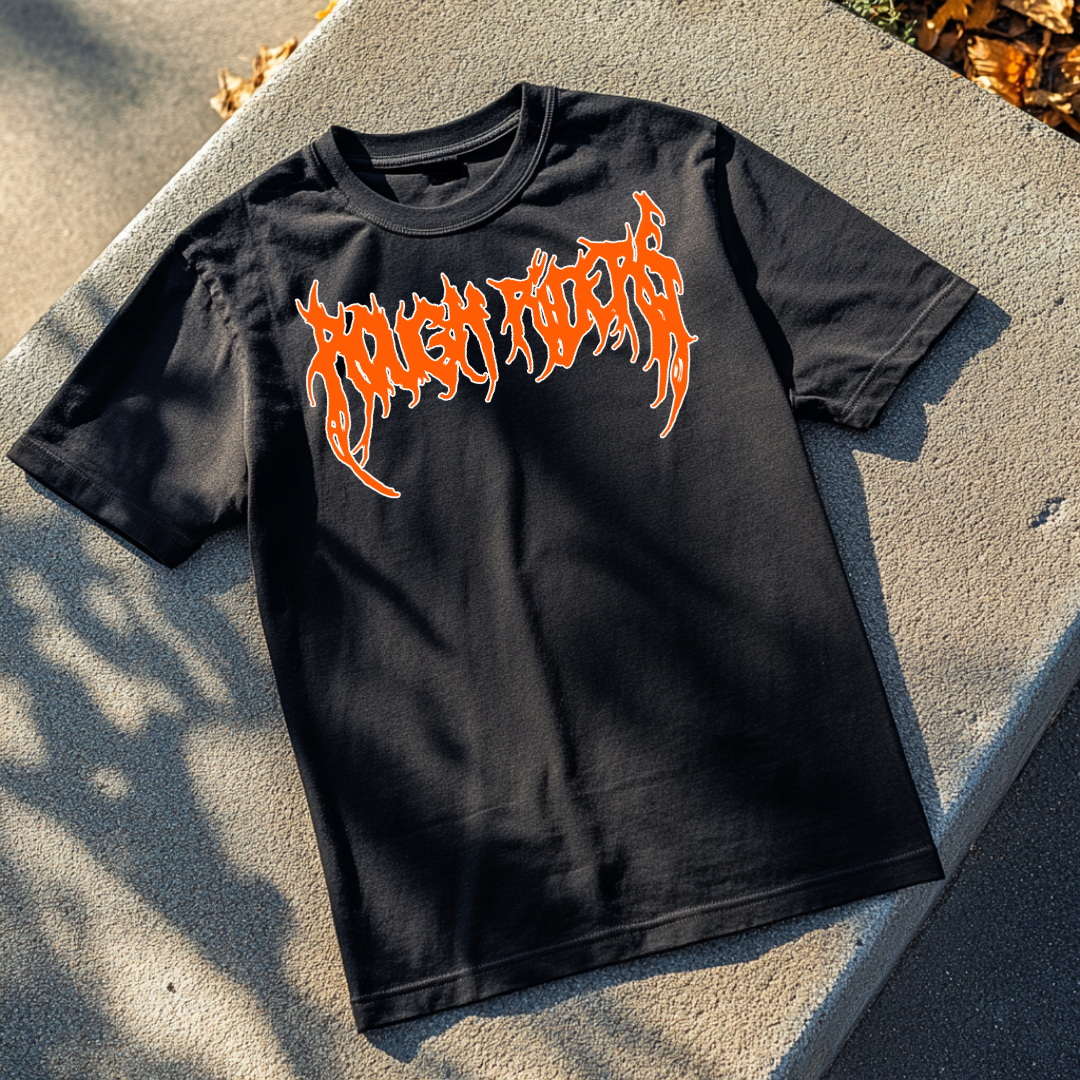 Heavyweight Tee - Orange/Black