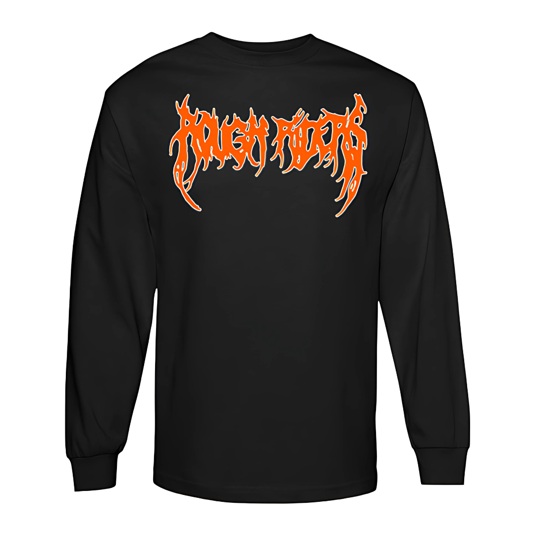 Heavyweight Long Sleeve Tee - Orange/Black