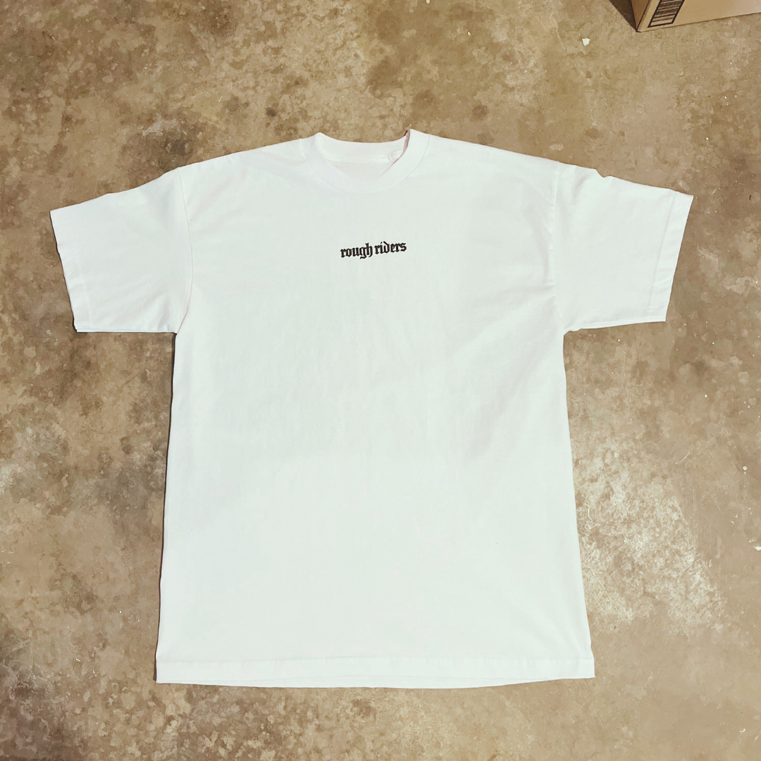 "The Journey Begins" Heavyweight T / White