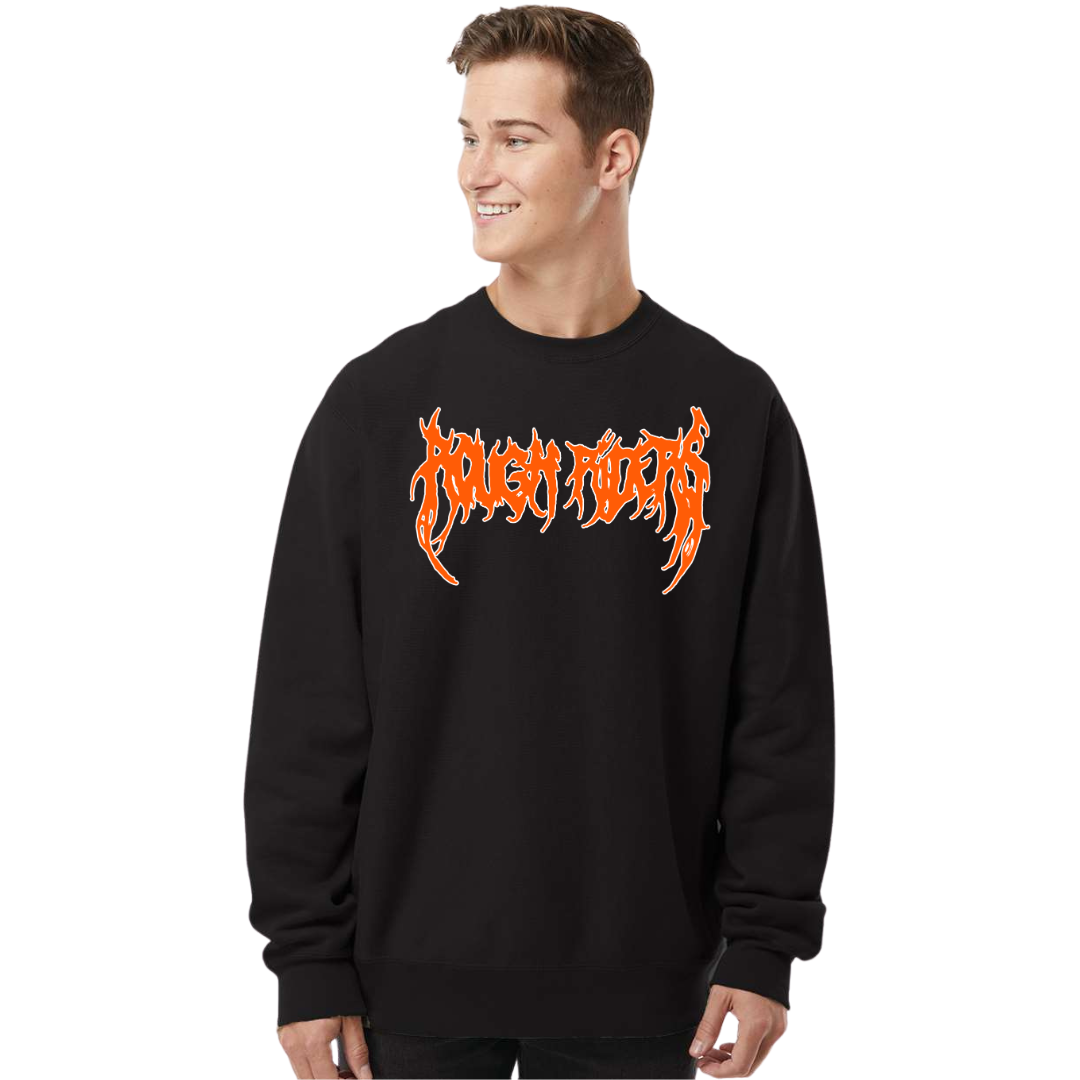 Premium Heavyweight Crewneck - Orange/Black