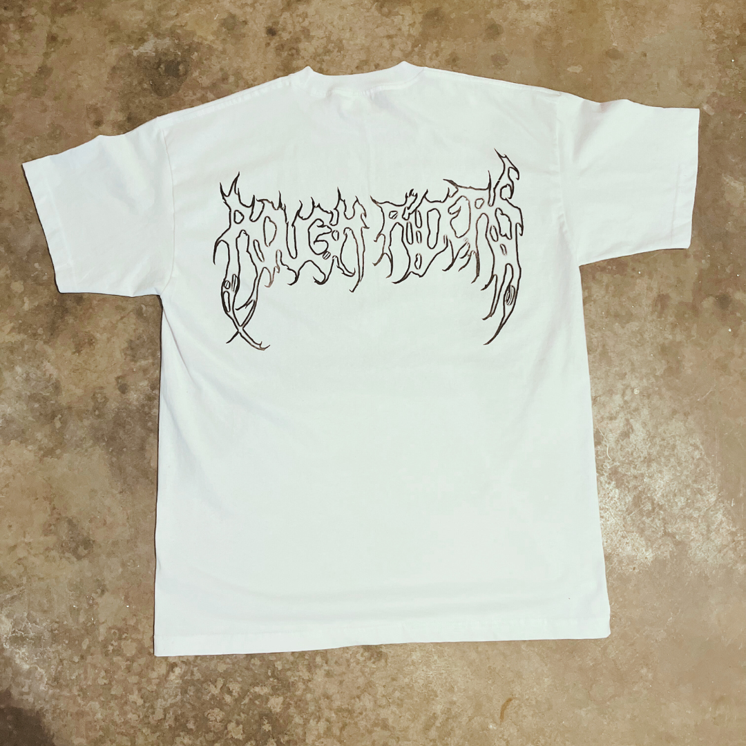 "The Journey Begins" Heavyweight T / White