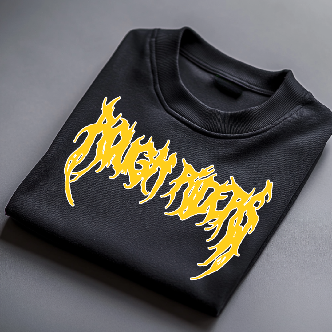 Heavyweight Long Sleeve Tee - Yellow/Black